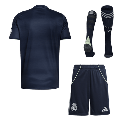 Men's Real Madrid 2025/26 Away Soccer Jersey Full Kit [PREMIUM]