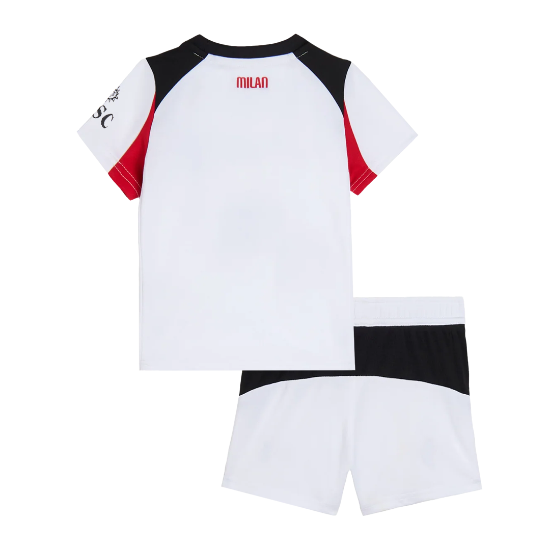 Kid's AC Milan 2025/26 Away Soccer Jersey Kit