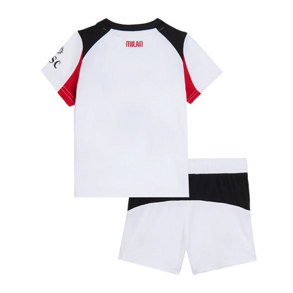 Kid's AC Milan 2025/26 Away Soccer Jersey Kit