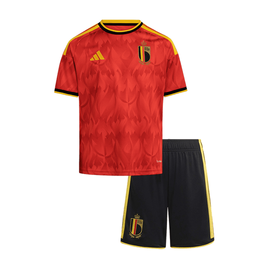 Kid's Belgium World Cup 2026 Home Soccer Jersey Kit