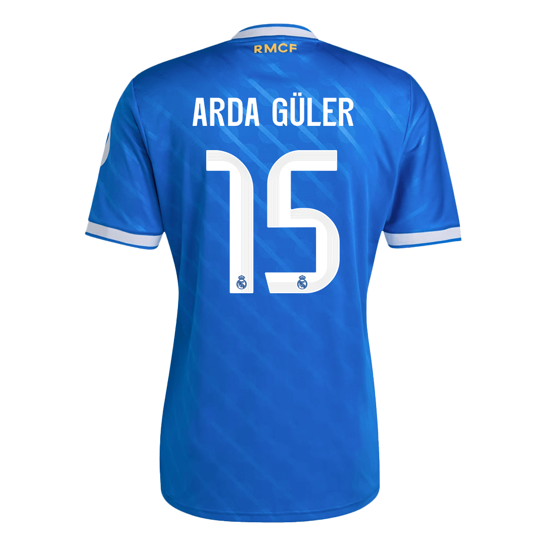 ARDA GÜLER #15 Men's Real Madrid 2025/26 Third Away Soccer Jersey