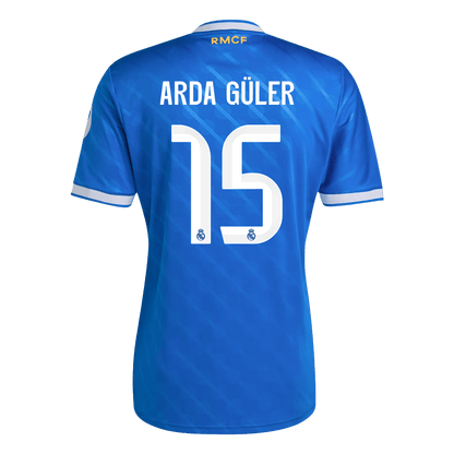 ARDA GÜLER #15 Men's Real Madrid 2025/26 Third Away Soccer Jersey