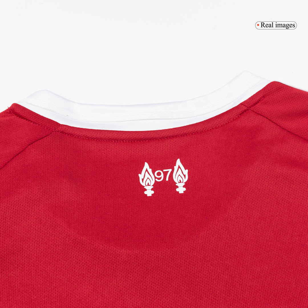 Men's Liverpool 2025/26 Home Long Sleeve Soccer Jersey
