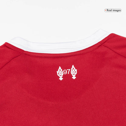 Men's Liverpool 2025/26 Home Long Sleeve Soccer Jersey