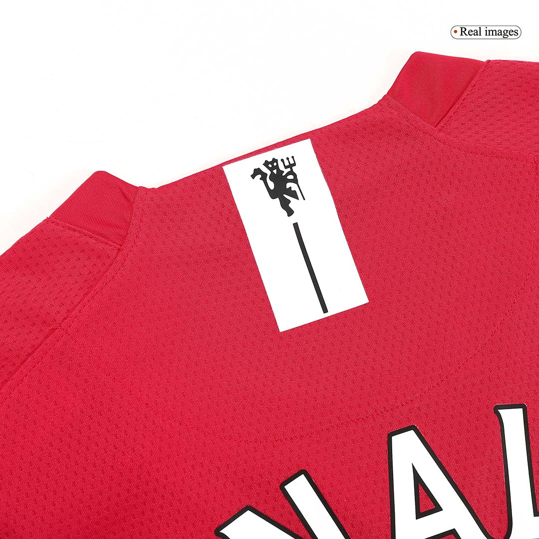 Retro RONALDO #7 Men's Manchester United 2007/08 Home Long Sleeve Soccer Jersey