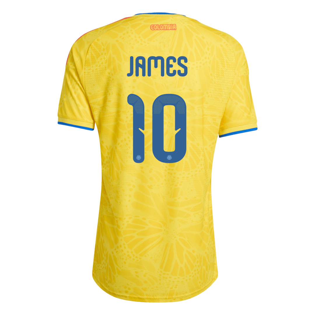 JAMES #10 Men's Colombia World Cup 2026 Player Version Home Soccer Jersey - Slim Fit