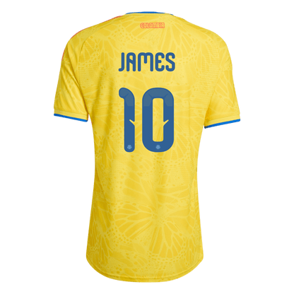 JAMES #10 Men's Colombia World Cup 2026 Player Version Home Soccer Jersey - Slim Fit