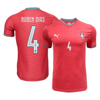 RÚBEN DIAS #4 Men's Portugal World Cup 2026 Player Version Home Soccer Jersey - Slim Fit
