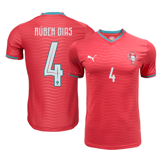 RÚBEN DIAS #4 Men's Portugal World Cup 2026 Player Version Home Soccer Jersey - Slim Fit