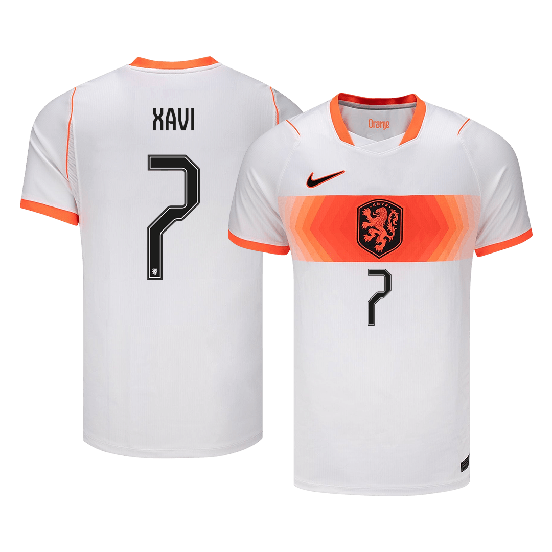 XAVI #7 Men's Netherlands World Cup 2026 Away Soccer Jersey