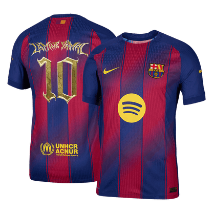 LAMINE YAMAL #10 Men's Barcelona 2025/26 Player Version Home Soccer Jersey - Slim Fit