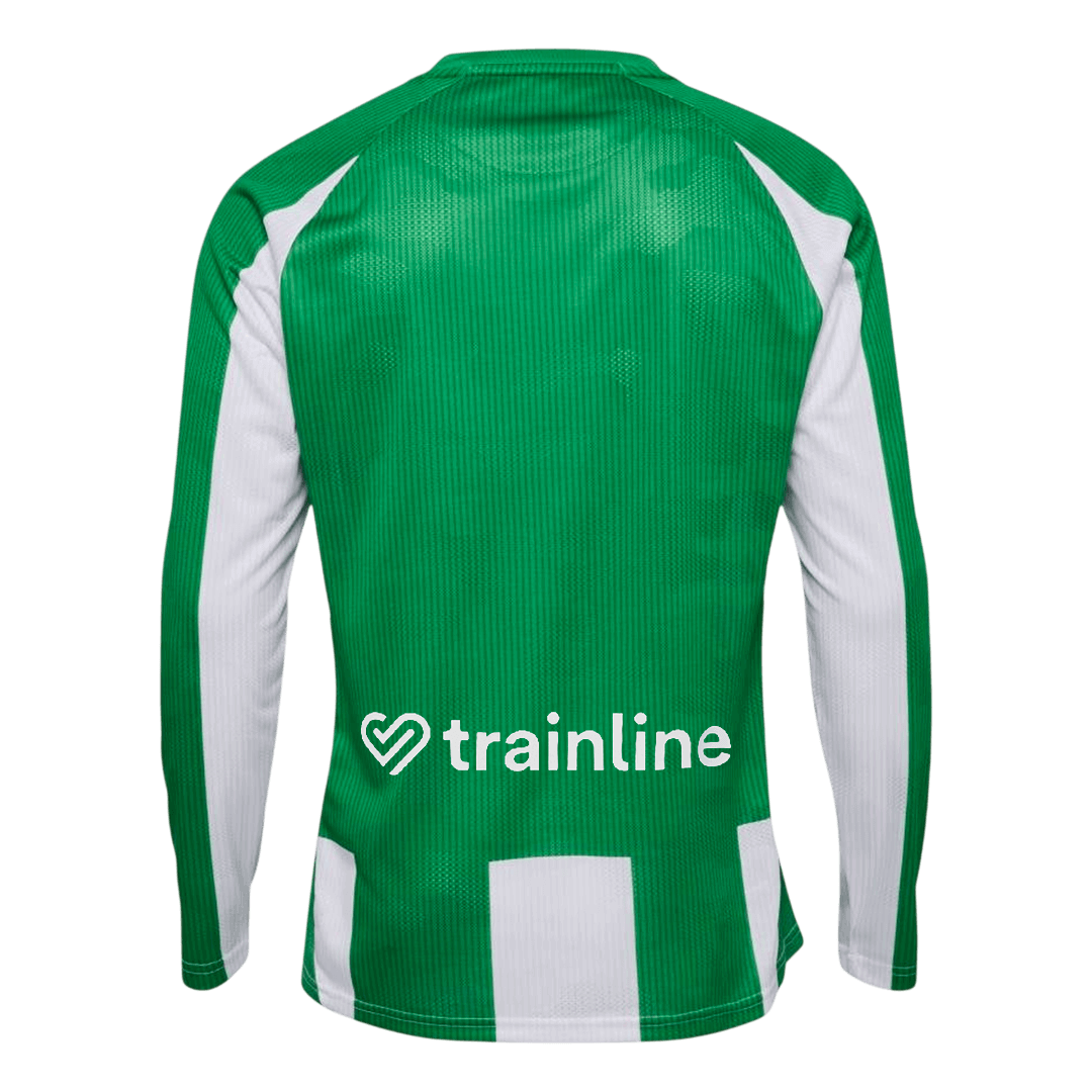 Men's Real Betis 2025/26 Home Long Sleeve Soccer Jersey