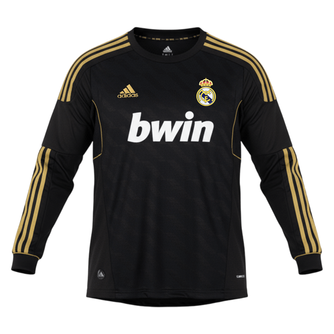 Retro Men's Real Madrid 2011/12 Away Long Sleeve Soccer Jersey