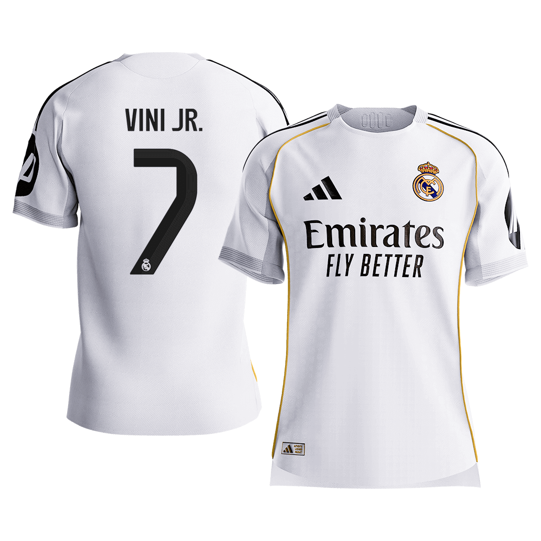 VINI JR. #7 Men's Real Madrid 2025/26 Player Version Home Soccer Jersey - Slim Fit [PREMIUM]
