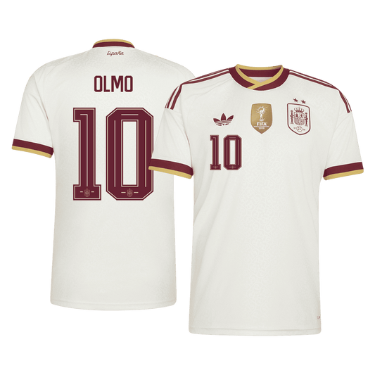 OLMO #10 Men's Spain World Cup 2026 Champion Edition Away Soccer Jersey