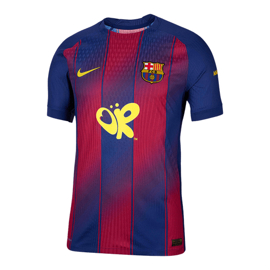 Men's Barcelona 2025/26 Player Version Home Soccer Jersey - Slim Fit