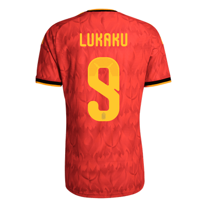 LUKAKU #9 Men's Belgium World Cup 2026 Player Version Home Soccer Jersey - Slim Fit