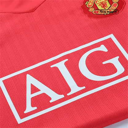 Retro Men's Manchester United 2007/08 Home Soccer Jersey