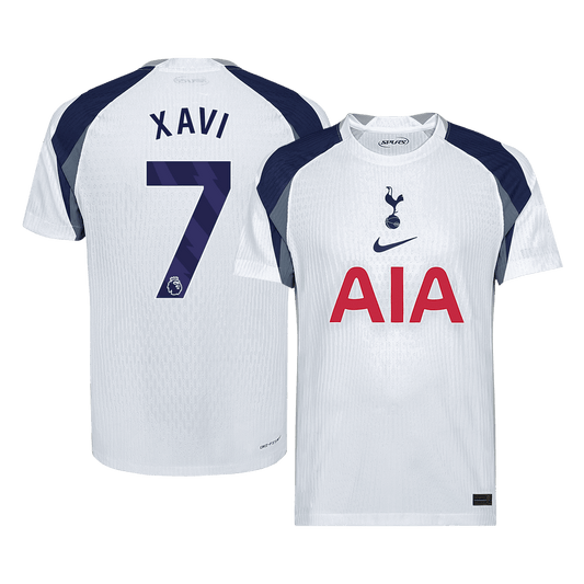 XAVI #7 Men's Tottenham Hotspur 2025/26 Player Version Home Soccer Jersey - Slim Fit