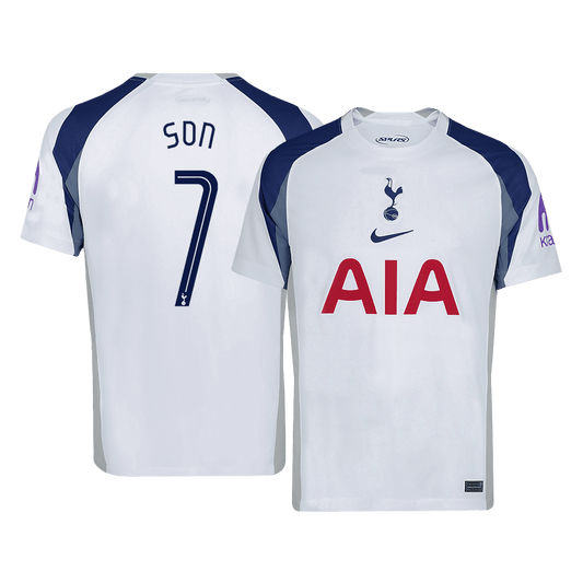 SON #7 Men's Tottenham Hotspur UCL 2025/26 Home Soccer Jersey