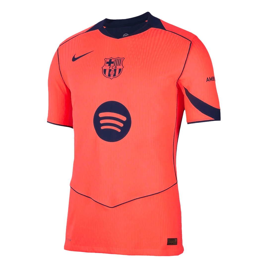 F.DE JONG #21 Men's Barcelona UCL 2025/26 Player Version Third Away Soccer Jersey - Slim Fit