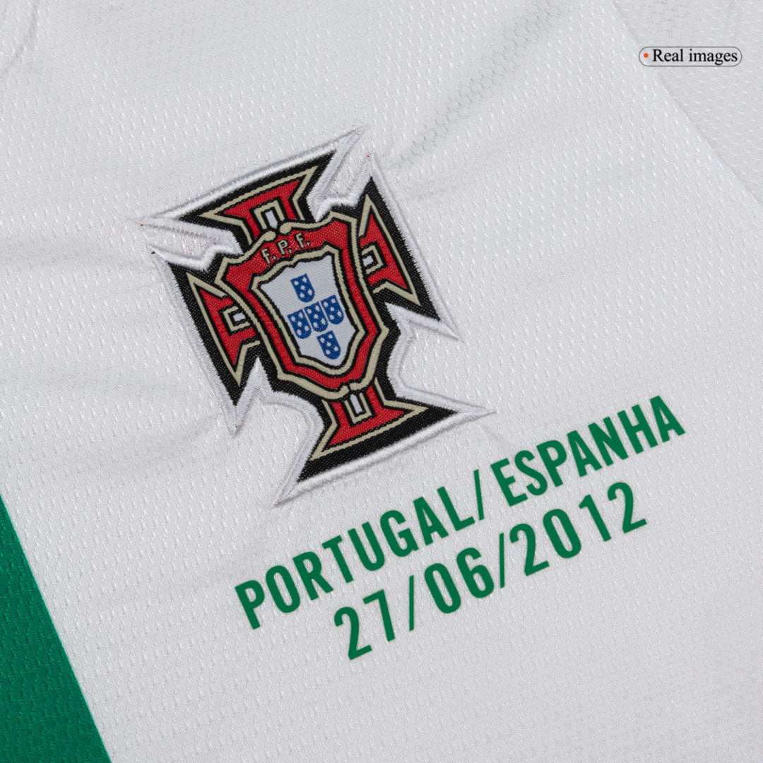 Retro Men's Portugal 2012 Away Long Sleeve Soccer Jersey