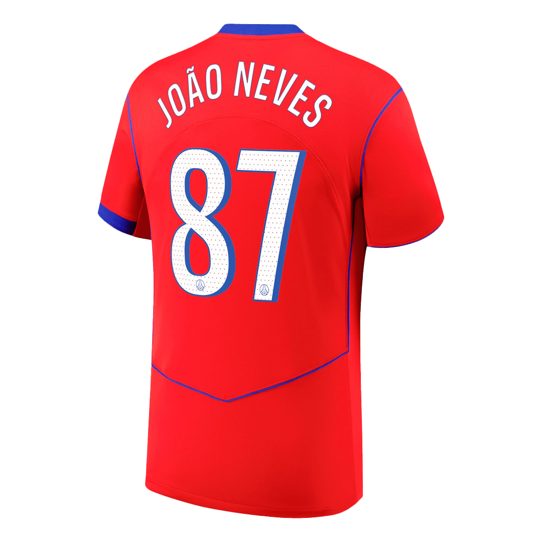 JOÃO NEVES #87 Men's PSG 2025/26 Third Away Soccer Jersey