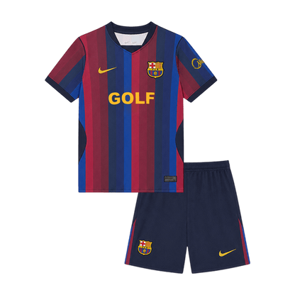 Kid's Barcelona x Spotify x Golf Wang 2026/27 Home Soccer Jersey Kit