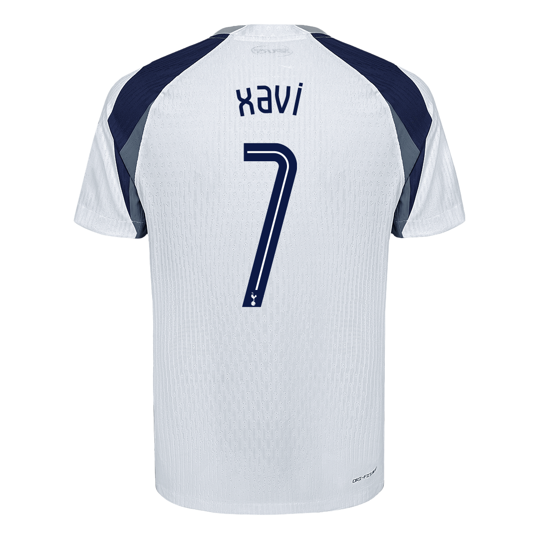 XAVI #7 Men's Tottenham Hotspur UCL 2025/26 Player Version Home Soccer Jersey - Slim Fit