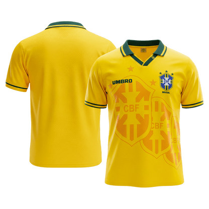 Retro Men's Brazil 1994 Home Soccer Jersey
