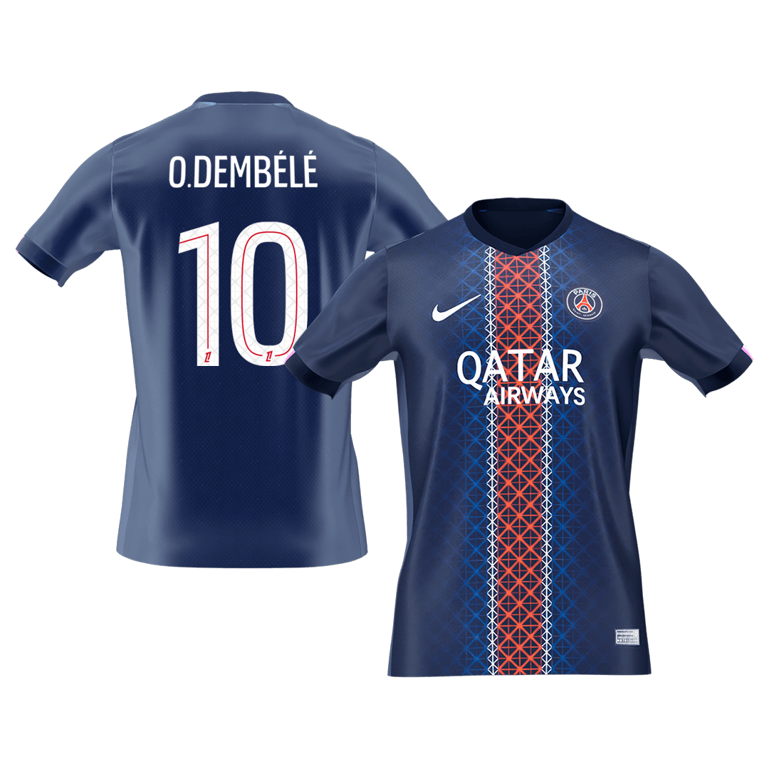 O.DEMBÉLÉ #10 Men's PSG 2025/26 Home Soccer Jersey [PREMIUM]