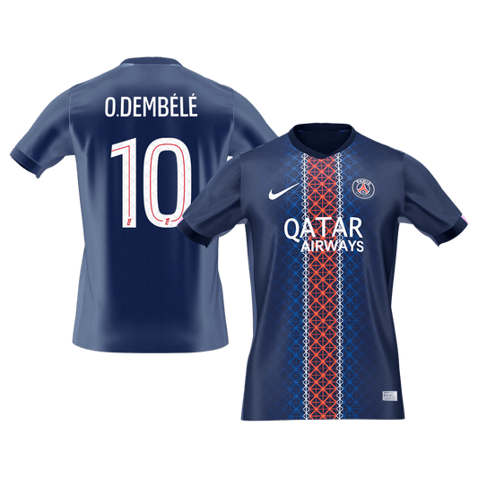 O.DEMBÉLÉ #10 Men's PSG 2025/26 Home Soccer Jersey [PREMIUM]