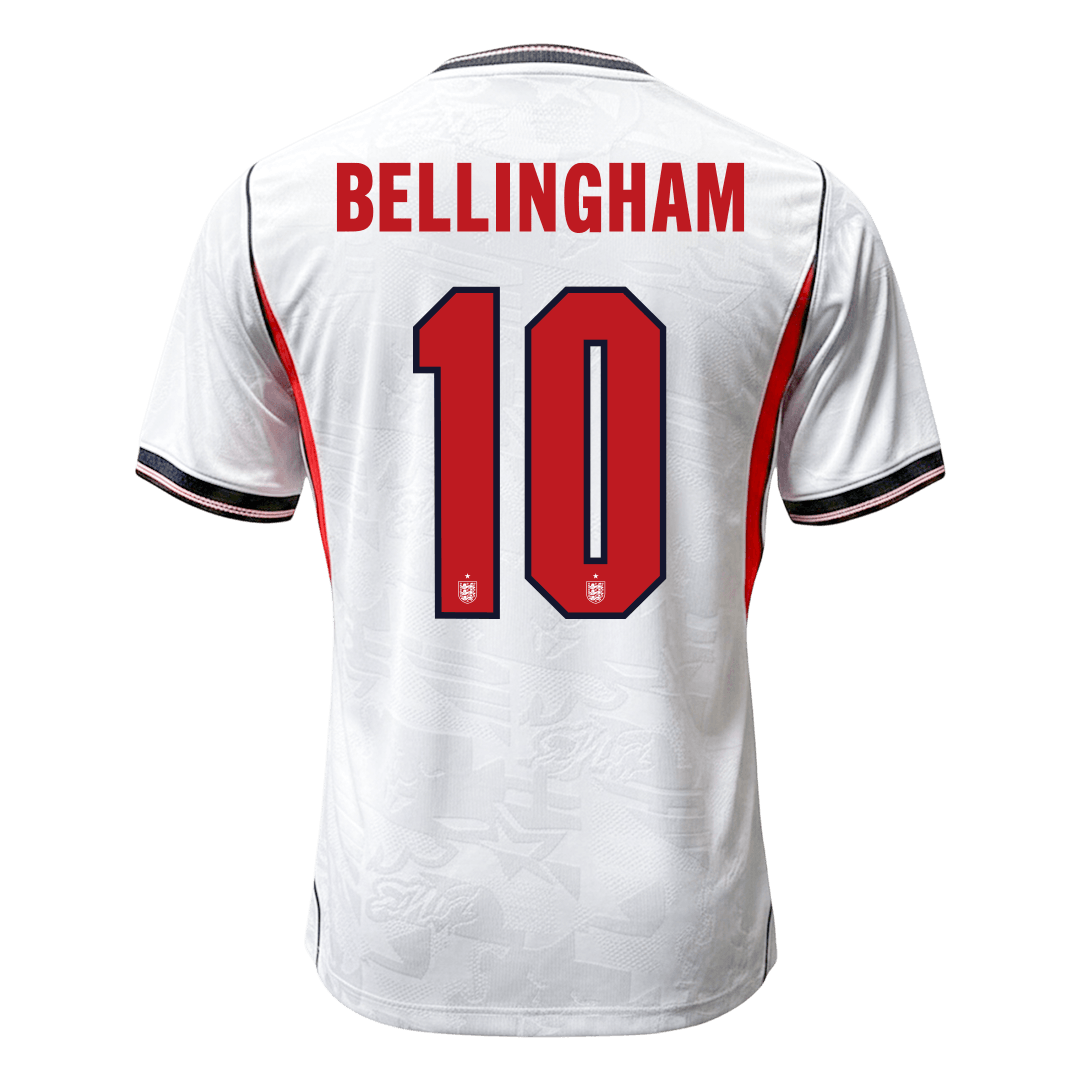 BELLINGHAM #10 Men's England World Cup 2026 Player Version Home Soccer Jersey - Slim Fit