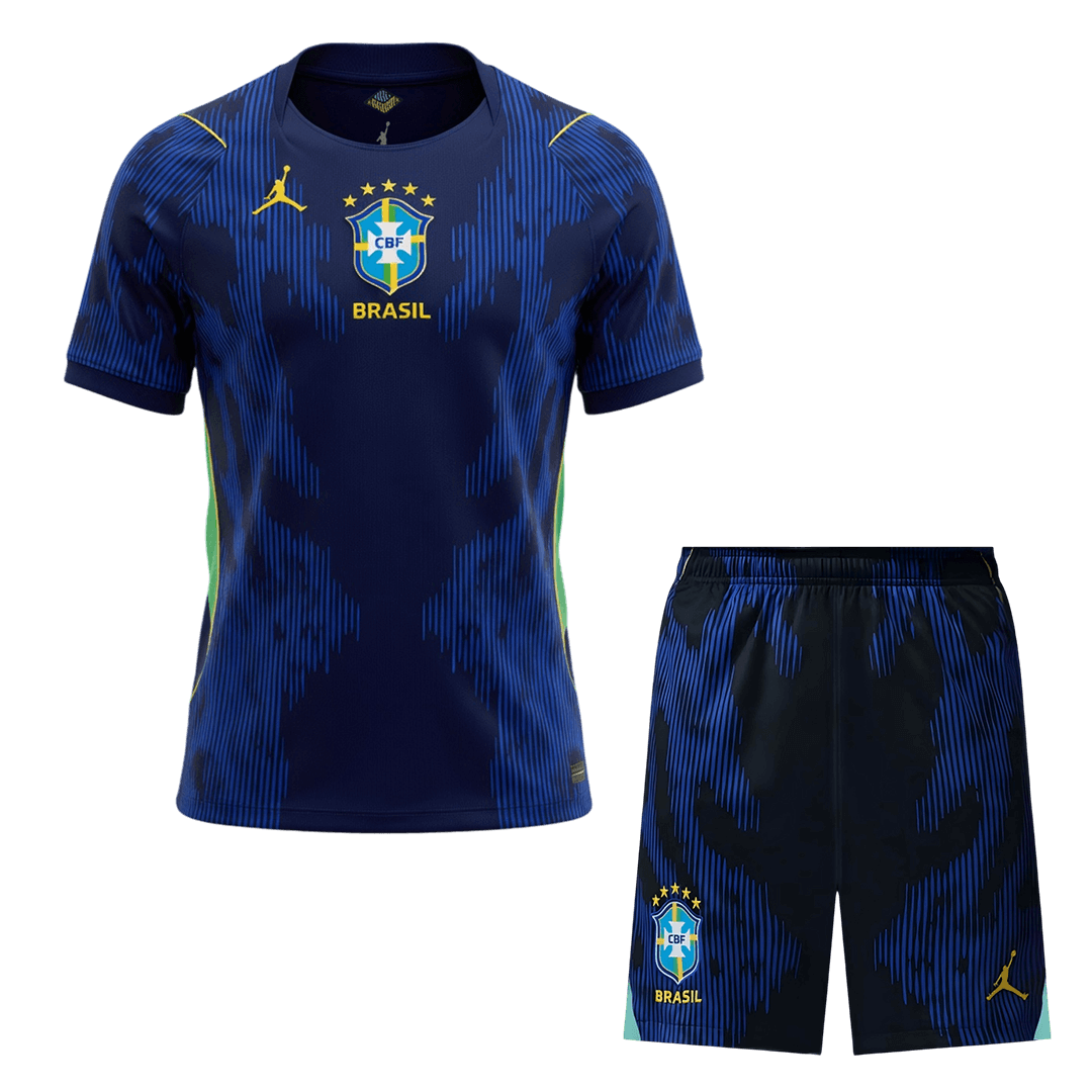 Men's Brazil World Cup 2026 Away Soccer Jersey Kit