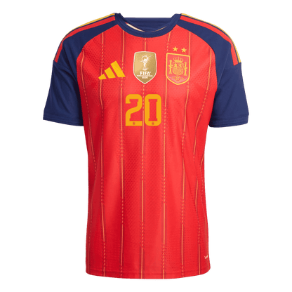 PEDRI #20 Men's Spain World Cup 2026 Player Version Champion Edition Home Soccer Jersey
