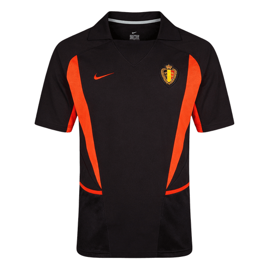 Retro Men's Belgium World Cup 2002 Away Soccer Jersey