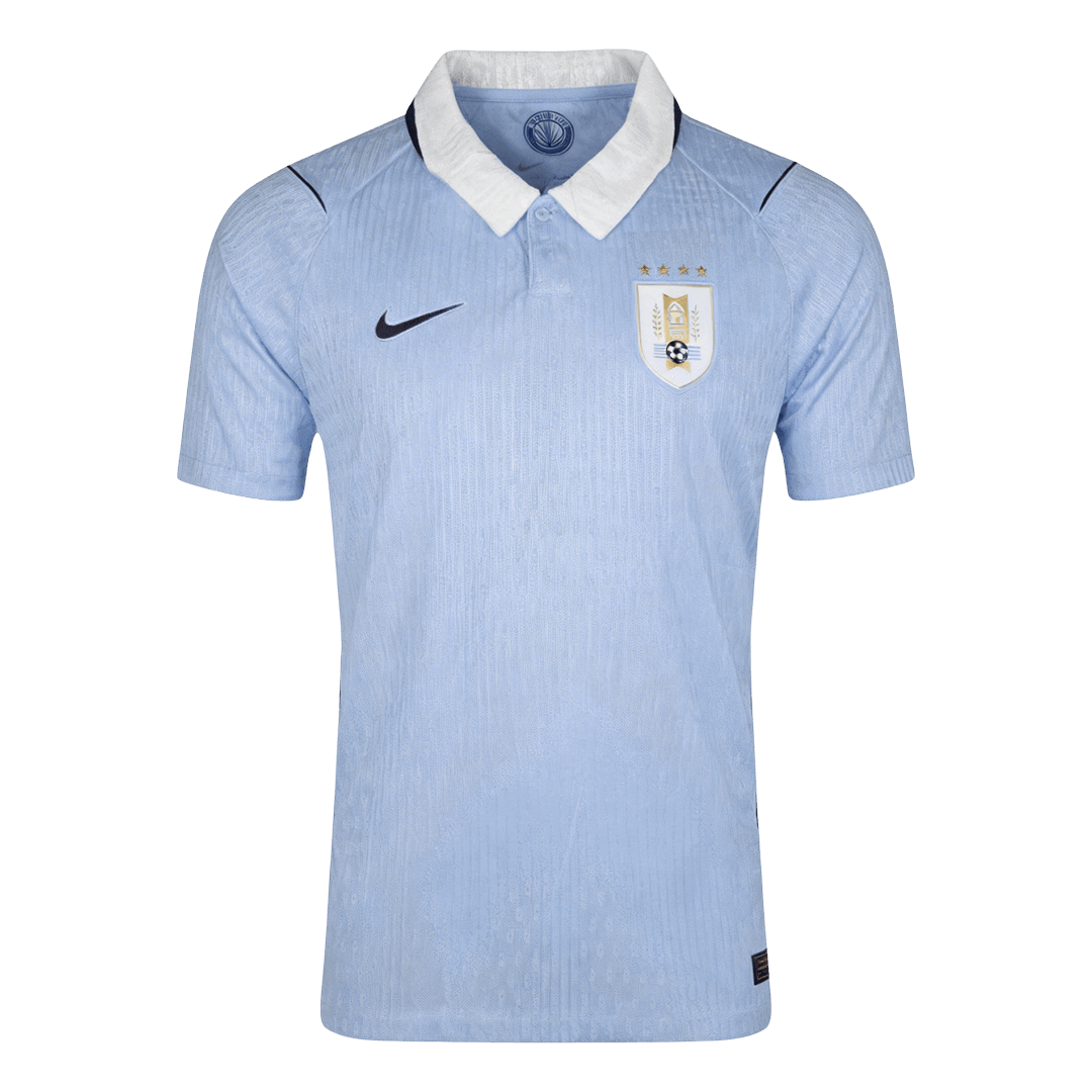 Men's Uruguay World Cup 2026 Player Version Home Soccer Jersey - Slim Fit