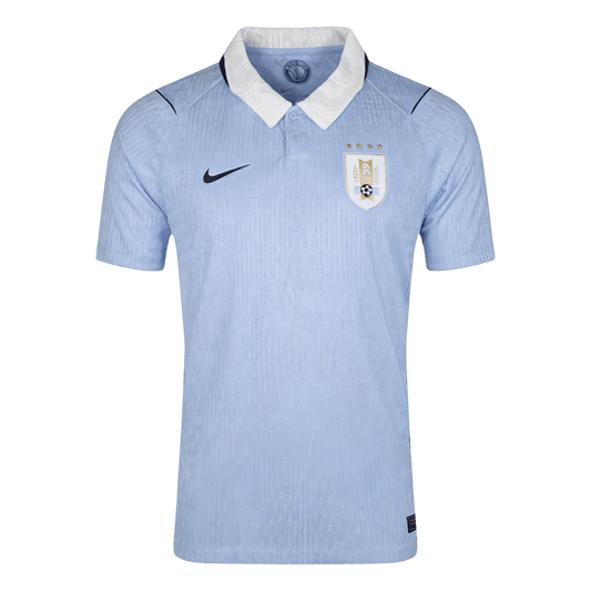 Men's Uruguay World Cup 2026 Player Version Home Soccer Jersey - Slim Fit