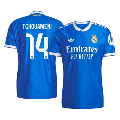 TCHOUAMENI #14 Men's Real Madrid 2025/26 Player Version Third Away Soccer Jersey - Slim Fit