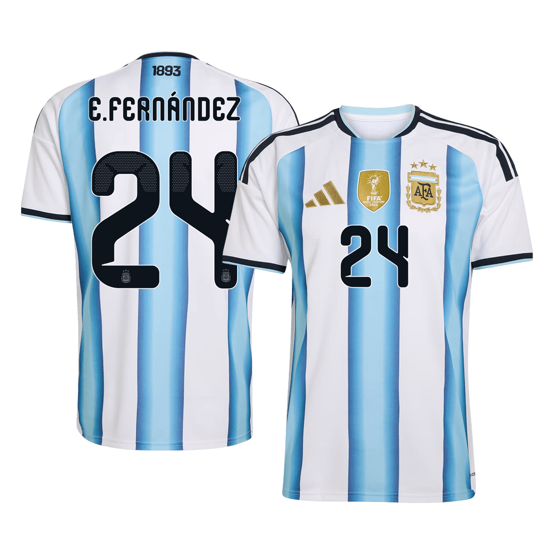 E. FERNÁNDEZ #24 Men's Argentina World Cup 2026 Home Soccer Jersey [PREMIUM]