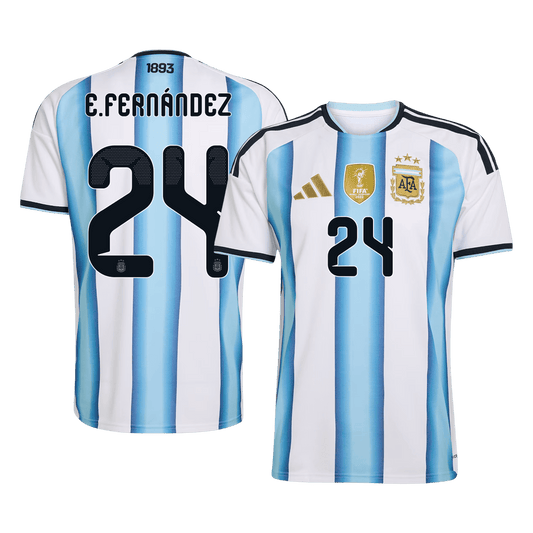 E. FERNÁNDEZ #24 Men's Argentina World Cup 2026 Home Soccer Jersey [PREMIUM]