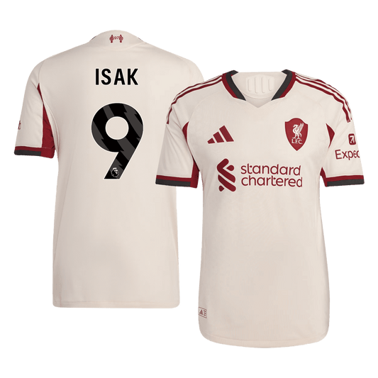 ISAK ##9 Men's Liverpool 2025/26 Player Version Away Soccer Jersey - Slim Fit