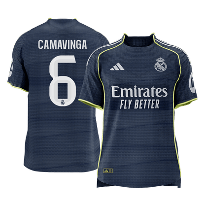 CAMAVINGA #6 Men's Real Madrid 2025/26 Player Version Away Soccer Jersey - Slim Fit [PREMIUM]