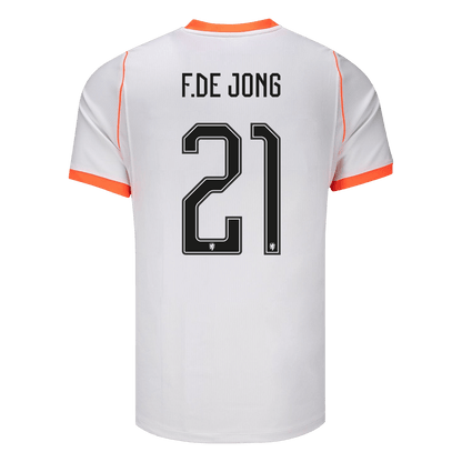 F.DE JONG #21 Men's Netherlands World Cup 2026 Away Soccer Jersey