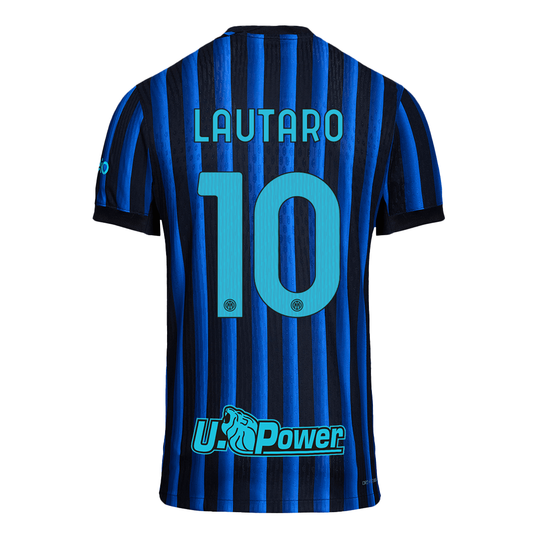 LAUTARO #10 Men's Inter Milan 2025/26 Player Version Home Soccer Jersey - Slim Fit