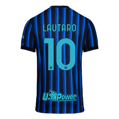 LAUTARO #10 Men's Inter Milan 2025/26 Player Version Home Soccer Jersey - Slim Fit