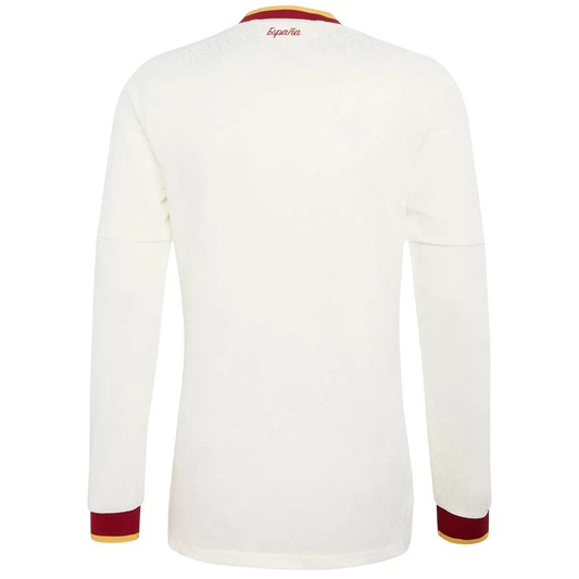 Men's Spain World Cup 2026 Away Long Sleeve Soccer Jersey