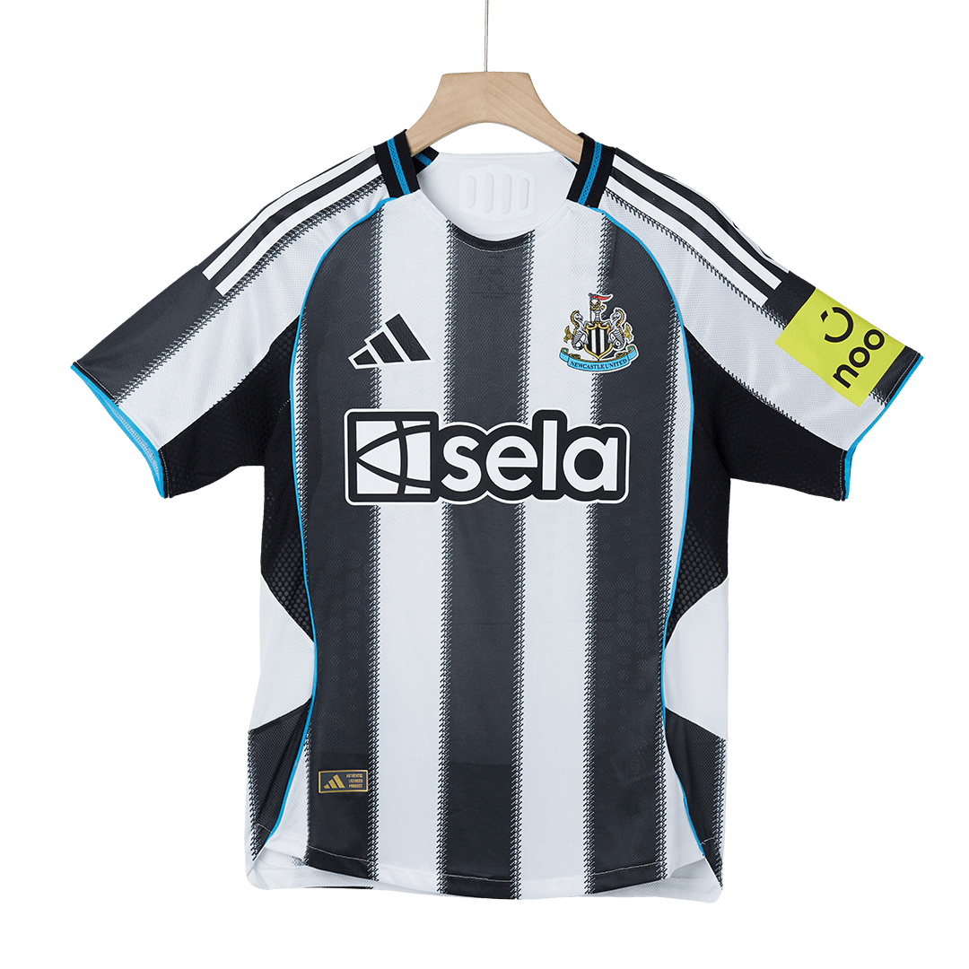 Men's Newcastle United 2025/26 Player Version Home Soccer Jersey - Slim Fit