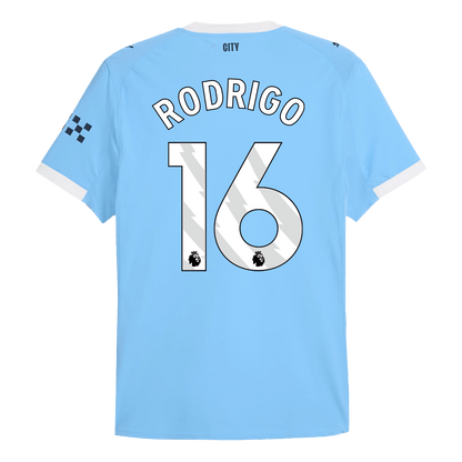 RODRIGO #16 Men's Manchester City 2025/26 Player Version Home Soccer Jersey - Slim Fit