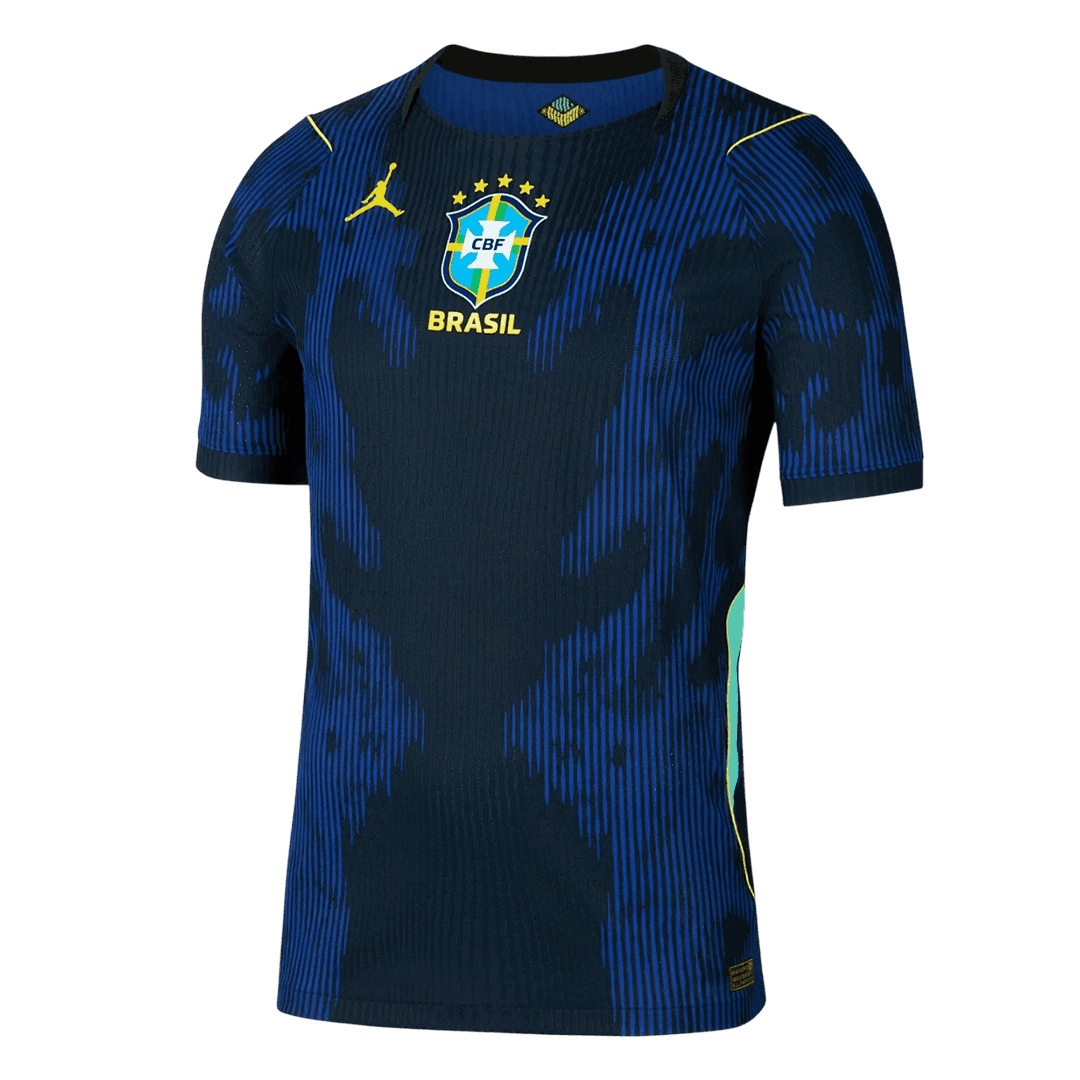 Men's Brazil World Cup 2026 Player Version Away Soccer Jersey - Slim Fit